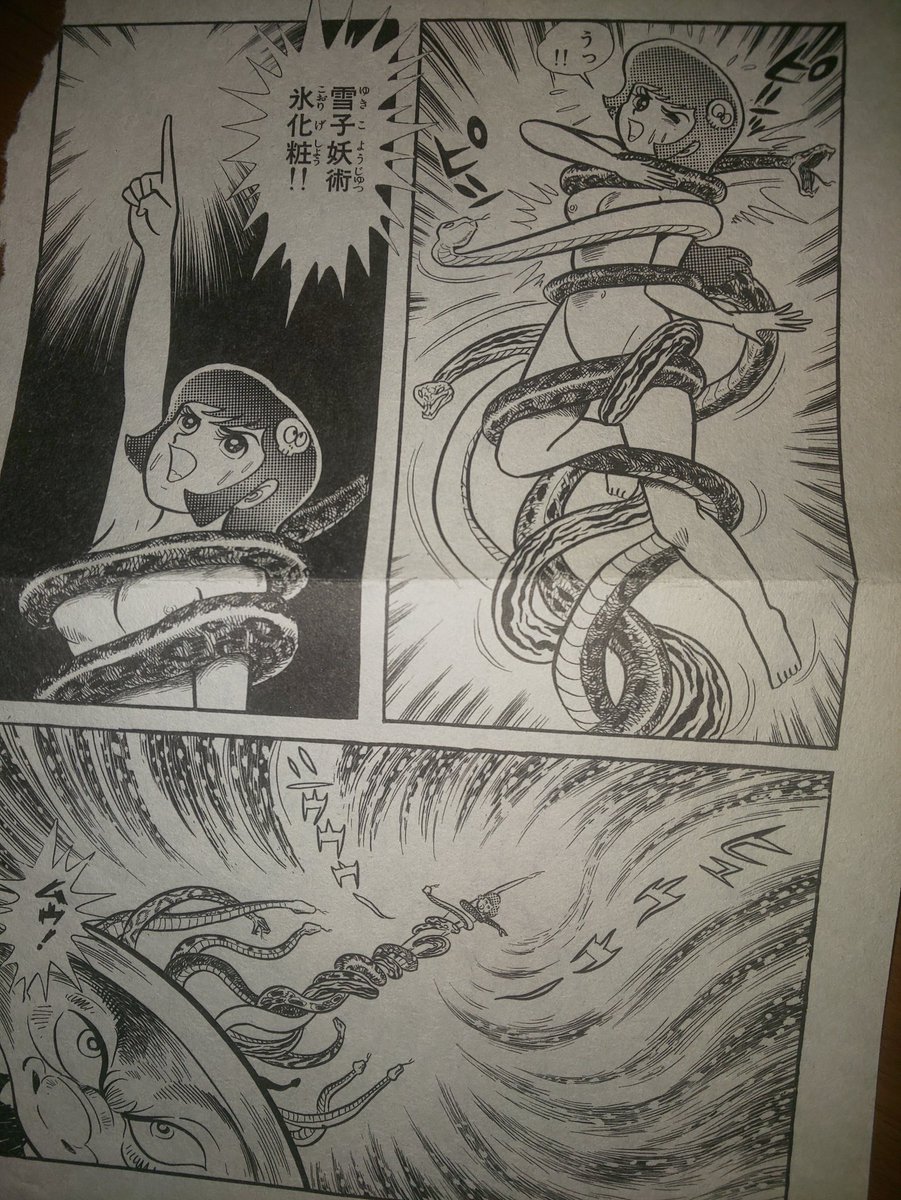 Urauraura على تويتر 97 どろろん閻魔 蛇絞め 首絞めかは微妙なラインですが 永井豪の首絞めのエロシズムがわかってます ねえ というかもろにエロいですが 巨匠達はその辺 わかってる人が多いんですかね