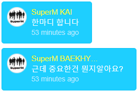  #TAEMIN : drip..drip...drip... #MARK : Baekhyun hyung too much spoiler ㅠㅠㅠㅠ #KAI : I'm going to say something #BAEKHYUN   : But do you know what's important?  #KAI : I love you