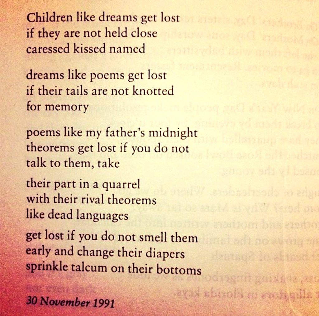 "Children, Dreams, Theorems" by A.K. Ramanujan