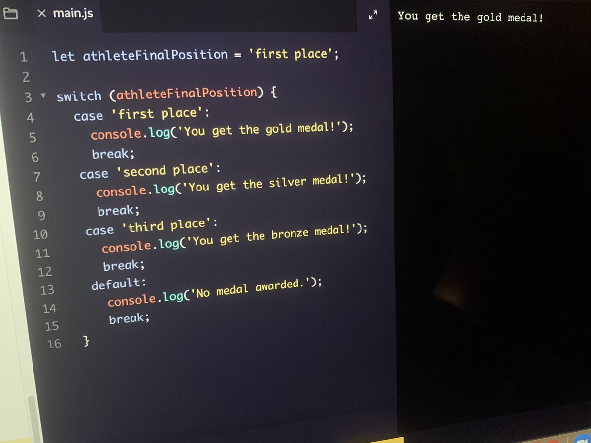 ashlebug's tweet photo. Day 19 of #The100DayProject - #Javascript Conditional Statements challenges are complete, for now! ๐
What a journey itโs been, and tomorrow Iโll be starting Functions ๐
#100DaysOfCode #codingnewb #IGotThis https://t.co/ZUUK7GayDh