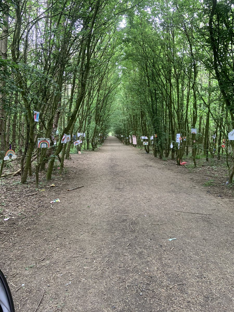 EmilieReeves's tweet photo. Every day this walk makes me smile, all the lovely drawings from the local children spreading positivity- Church Langley - Harlow - Essex @BBCNews @essexnews https://t.co/XlL7ucUtTm