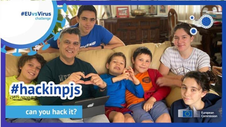 isidrolaso's tweet photo. Are you also #hackinpj to save lives #EUvsVirus. You can still register at: https://t.co/x93sGqBOrE. This is the challenge of our generation! @JEPaquetEU @JeanDavidMALO1 @bindik @ediggs @cee @EUeic @mike_arias @GabrielMariya will you also post your #hackinoj photo? Send DM if yes https://t.co/lRVhfiZks4