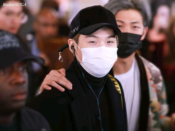 the smile he had when he got back to korea after attending 