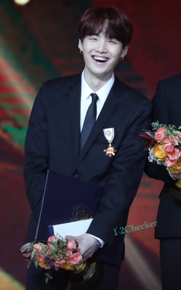 when he received his cultural merit award