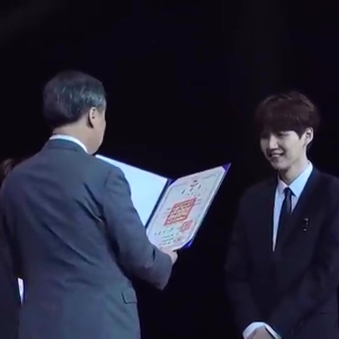 when he received his cultural merit award