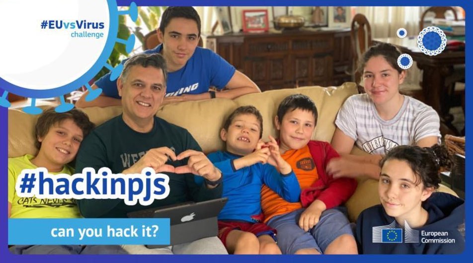 EUvsVirus's tweet photo. Can you hack it? #hackinpjs @isidrolaso #EUvsVirus https://t.co/oYQvFISoCs