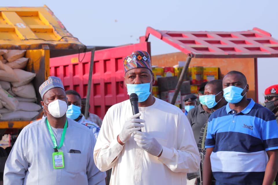 Saturday, April 25, 2020.
COVID-19: @ProfZulum wants lockdown relaxed Monday, Thursday
... Flags-off palliatives in Borno
... Thanks @officialNEDC for food supply https://t.co/zwABz9xpfv https://t.co/QYy5aqmDjy