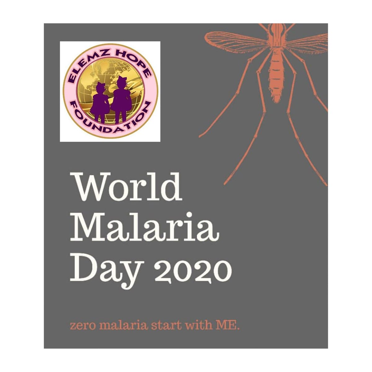 ElemzhopeF's tweet photo. The theme of World Malaria Day 2020 — Zero Malaria Starts with Me — is a movement dedicated to driving action and making change, and this starts with YOU!
Let work together to put a stop to MALARIA in our NATION.
#worldmalariaday #kickmalariaout #zeromalaria https://t.co/rGufSVfu36