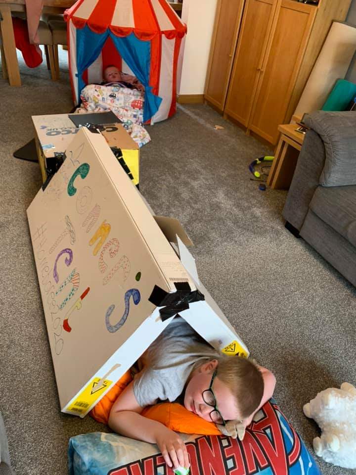 RosythScouts's tweet image. Our Homeboree - Virtual Camp is well and truly underway with tents, dens and sleeping spaces constructed. Follow the event on Rosyth Scouts Facebook. #Homeboree2020