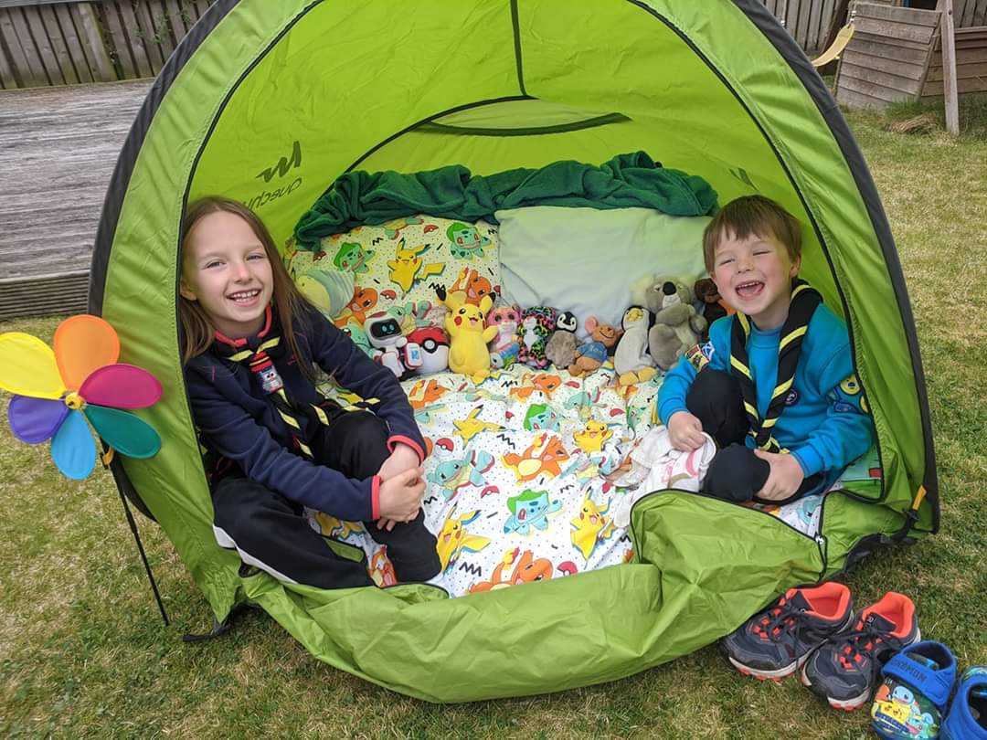 RosythScouts's tweet image. Our Homeboree - Virtual Camp is well and truly underway with tents, dens and sleeping spaces constructed. Follow the event on Rosyth Scouts Facebook. #Homeboree2020