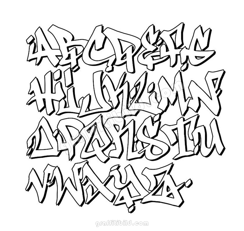 graffiti letters alphabet fonts