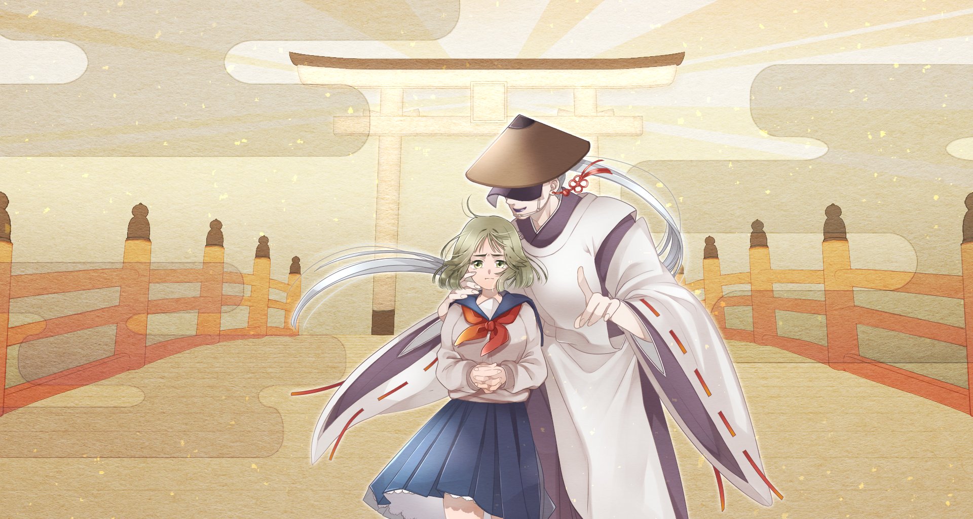 日下部一 自作フリーホラーゲーム お結び がゲームマガジンさんで公開しました T Co T3jo8ilztv ぽっちゃり女子高生と女たらし男が 天と地獄の狭間 辺獄 を冒険する和風ホラーなadvゲームです もしご縁がありましたら 遊んでくださると