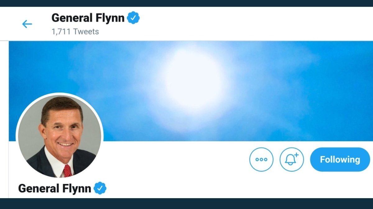 Dark to lightNew  @GenFlynn Twitter banner