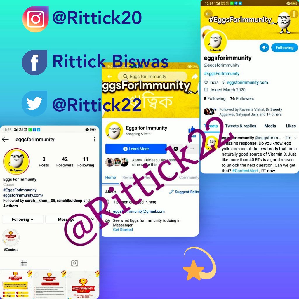 Rittick24's tweet image. RT DONE Team 🌠

#ContestAlert #HaveEggsForImmunity

@eggsforimmunity

Tag
@aka5hKr
@Zaaid08
@gouravlz
@avii4ever
@FiveFoot5
@imPalak18
@wasimkh00
