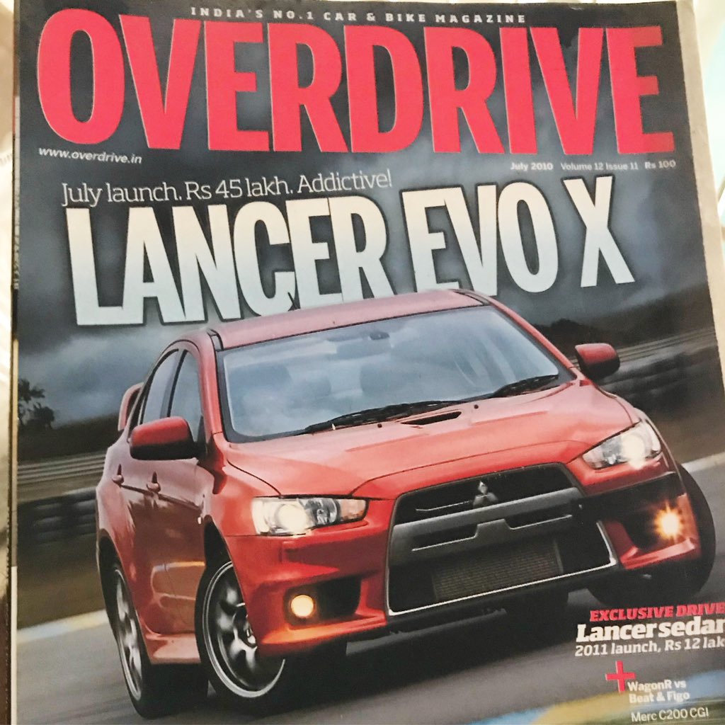 Let me tell you how difficult it is to make magazine coversThis was 10 years ago, HM-Mitsubishi had promised us an exclusive on the  #EvoX and off we went to Coimbatore to whip it at the  #KariSpeedway. Except...1/8