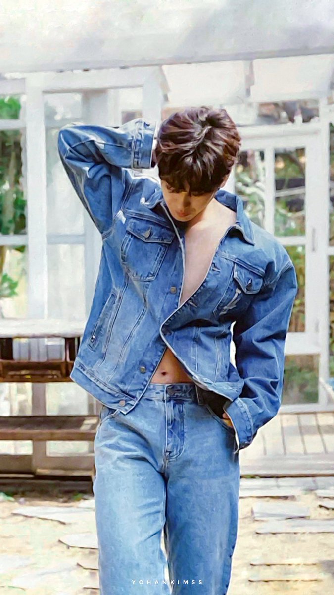 Yohan in full denim outfit