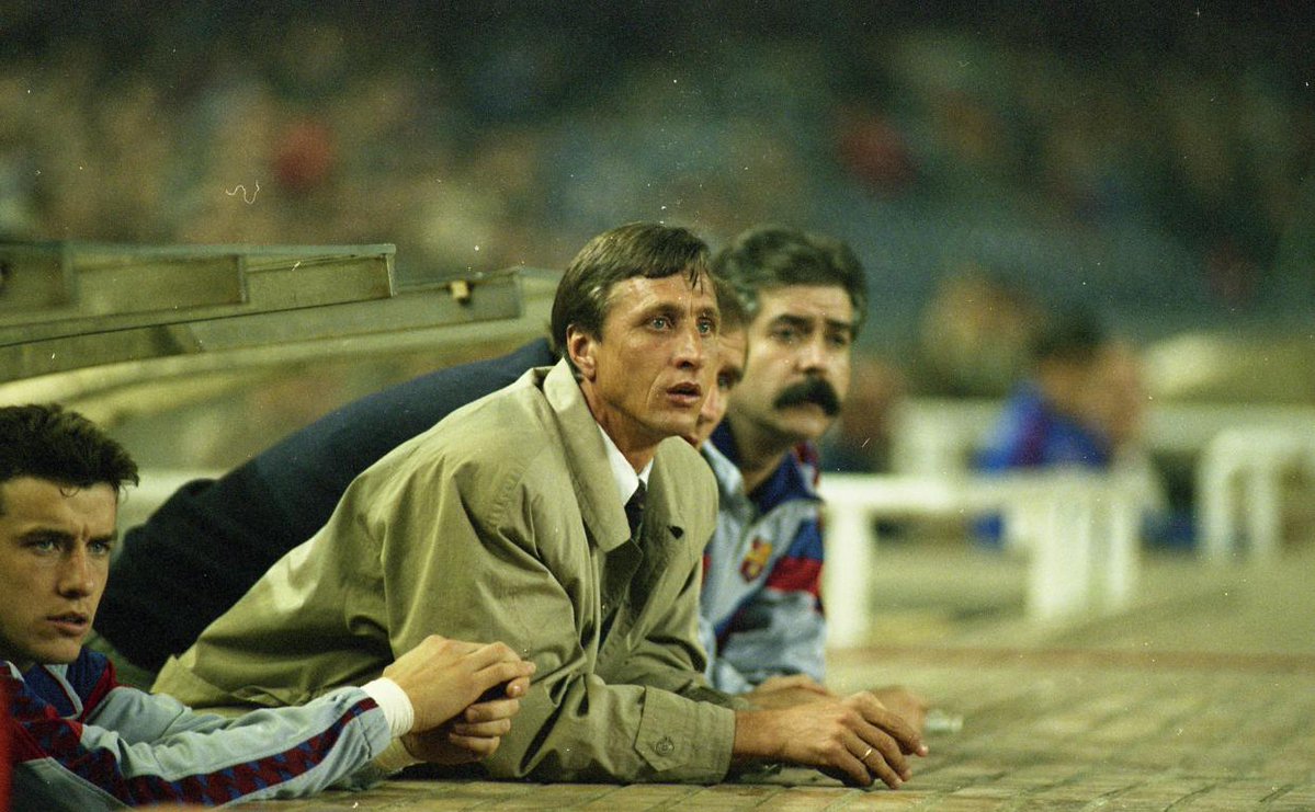  #OnThisDay | April 25, 1947Johan Cruyff, the winningest manager in Barça history, would have been 73 today. Johan was the father of the Dream Team, which won the Club's first European Cup in 1992.But Barça's managerial Hall of Fame has plenty of other greats ...(1/9)