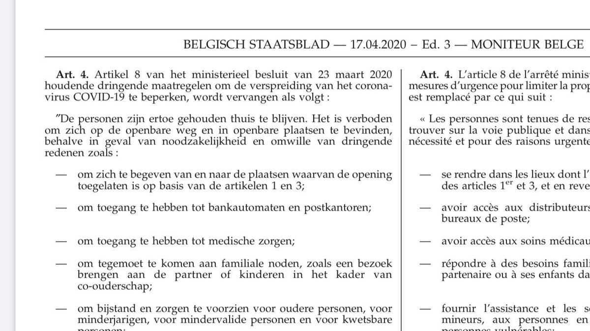 yyticd's tweet photo. @stevenarents @vrtnws @be_gezondheid Dag Steven, staat vermeld in het Staatsblad dat dit is toegestaan. Bovendien wordt dit ook inderdaad telkens bevestigd door alle officiële instanties, gaande van het crisiscentrum tot de FOD Volksgezondheid. Denk dus dat VRT hier niet voldoende is over geïnformeerd.. https://t.co/KtvffL5NXd