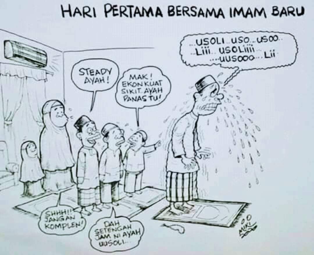 Dulu para bapak2 sebelum nikah pada merayu calon istrinya:  "Bolehkah aku menjadi imam kamu" ???.

Sekarang, kalimat itu sedang diuji 😉
#DapatGambardariWA