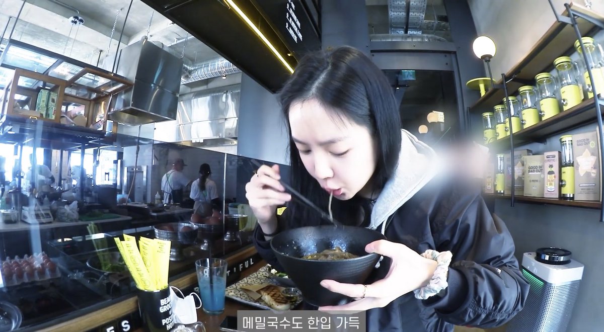 SORRY BUT HER EATING THE NOODLES WAS THE CUTEST THING IN THE WHOLE WORLD