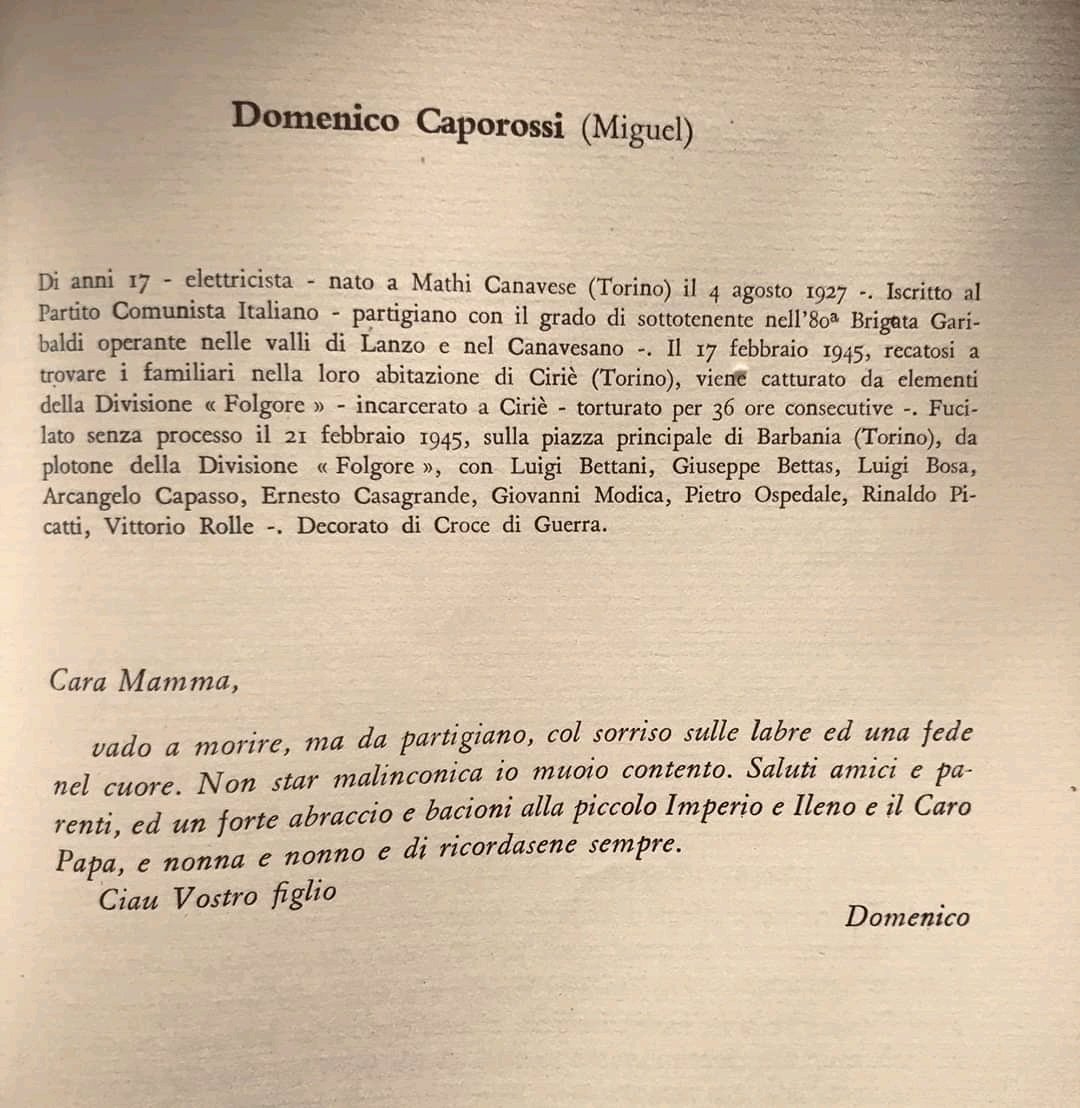 inomniapparatus's tweet photo. Le lettere dei partigiani condannati a morte, che tristezza #25aprile https://t.co/oQVmAfAvwr
