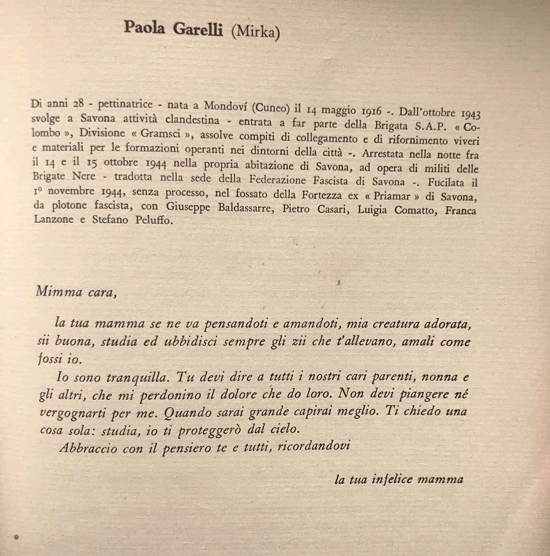 inomniapparatus's tweet photo. Le lettere dei partigiani condannati a morte, che tristezza #25aprile https://t.co/oQVmAfAvwr