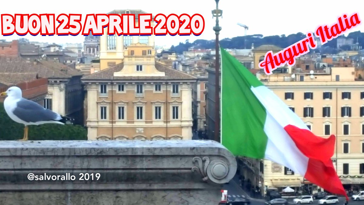 StudioCentro_FM's tweet photo. Auguri all'Italia e agli Italiani!
Buon 25 Aprile 2020
โค๏ธ๐ค๐
#25aprile #25aprile2020 #festadellaliberazione #radiostudiocentro @salvorallo @StudioCentro_FM https://t.co/L0TXDErF3Y