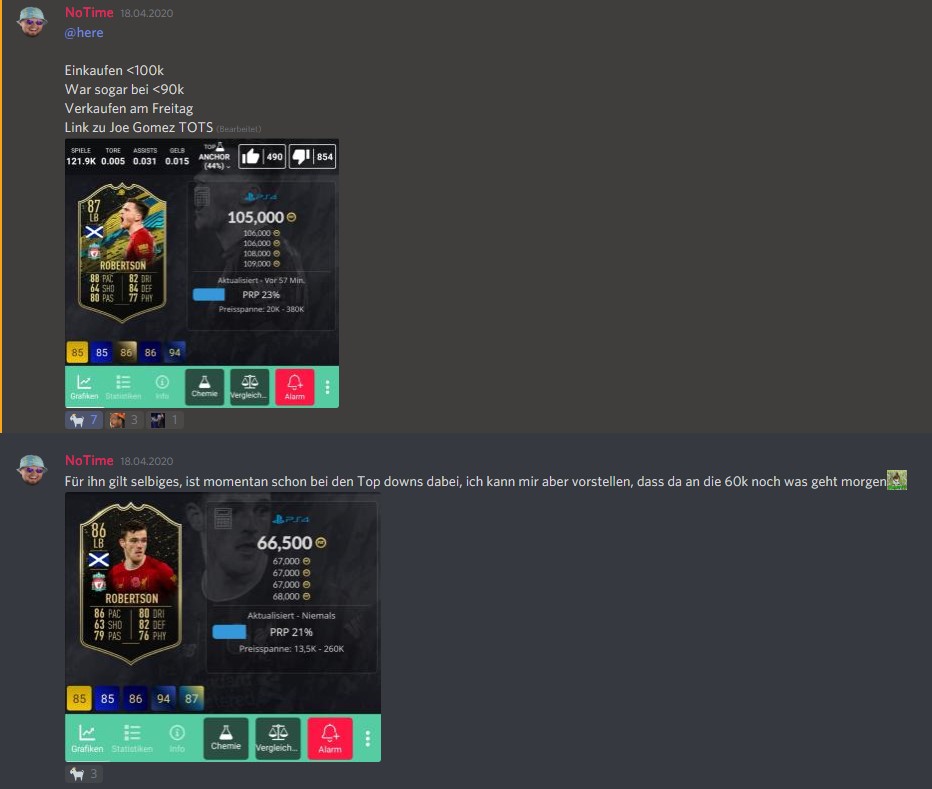 NoTimeW3's tweet photo. 👑GG, an die Twitch Subs👑

War für mich ein ganz klares Ding👍

Ich hätte selbst mit meinem vollen Budget reingehen sollen...

#TOTWm = +23.250 Coins pat pro Karte
#IF = +15.700 Coins pat pro Karte

Das war übrigens auch genau so im Livestream angesprochen👍 https://t.co/Htoxfh8hCY