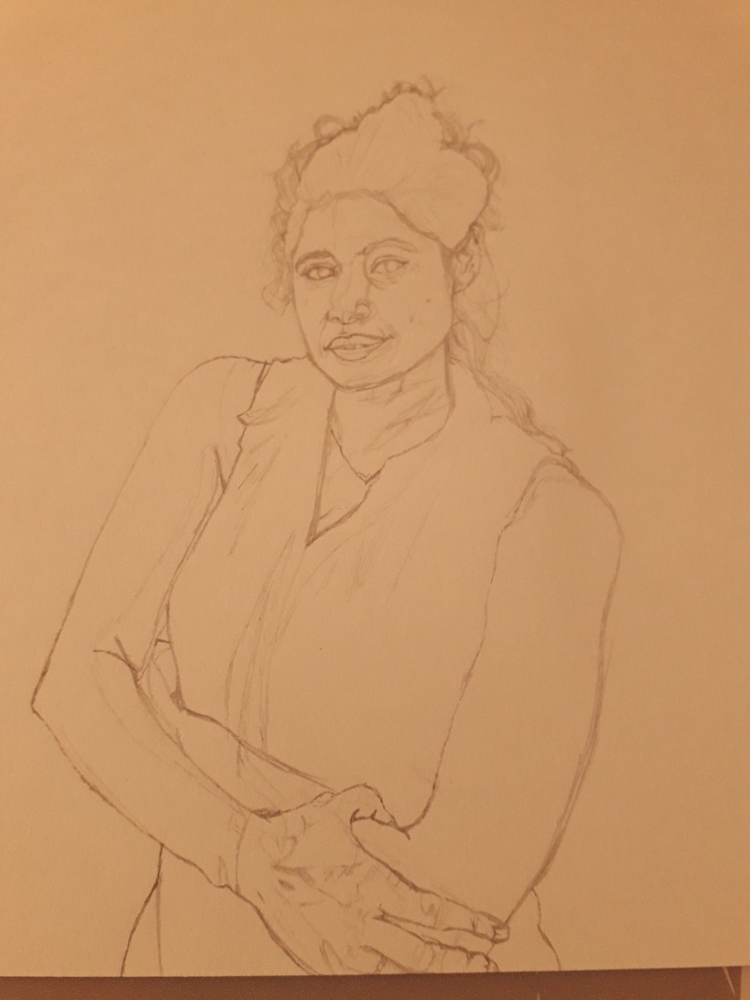 Full sketch of I wish you a happy and lovely birthday  