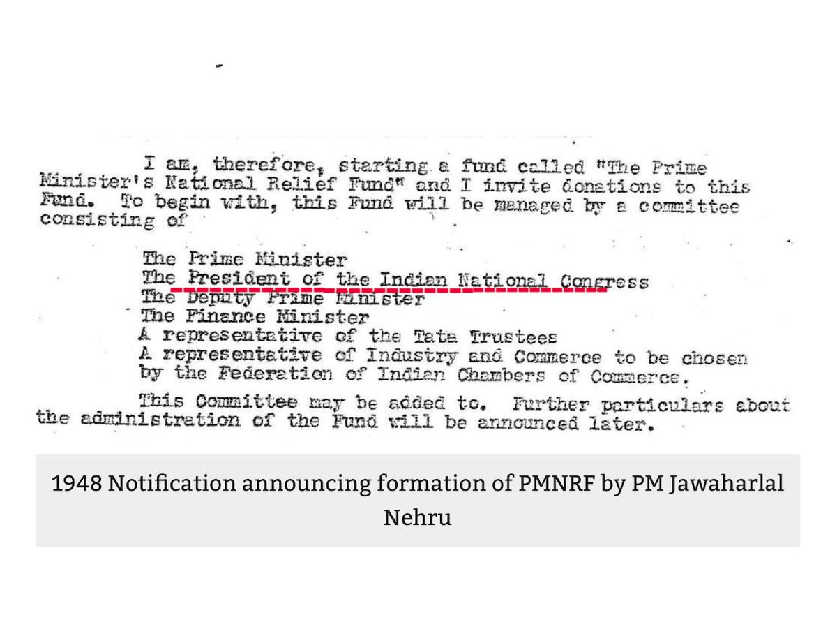 2. Why  #PMCARES doesn't come under the purview of CAG?-  #PMCARES just like  #PMNRF is trust independent of CFI. It doesn't receive any grant from GOI/budgetary allocation but voluntary donations from individuals and others.All the rant is over exclusion of INC Prez(3/n)