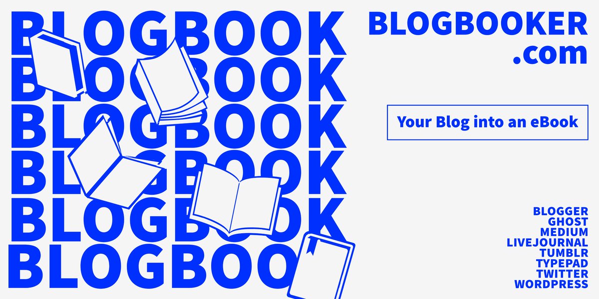 BlogBooker's tweet image. 
