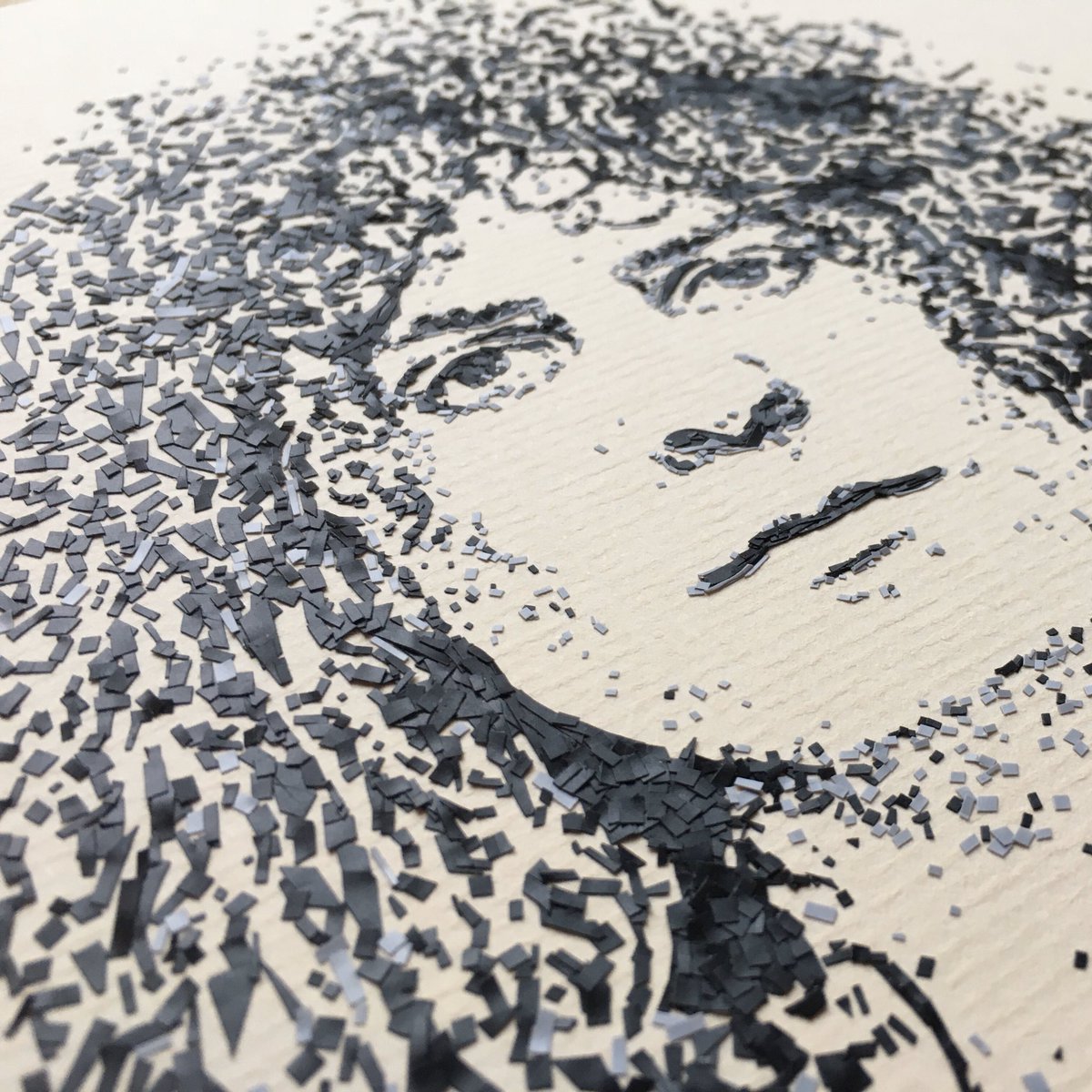 At the end of last year, I was commissioned to create a tape portrait of T. Rex legend, Marc Bolan.