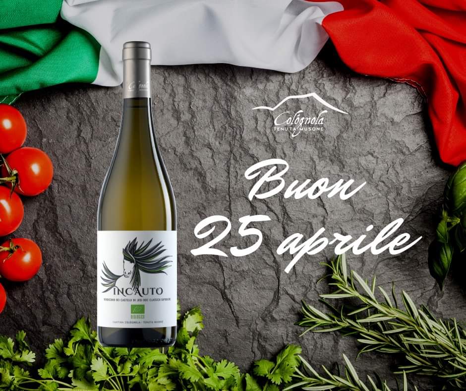 COLOGNOLAWINERY's tweet photo. Auguriamo a tutti voi un buon 25 aprile!
#Colognola #Tenutamusone #Italy #25aprile https://t.co/E72hysOlQO