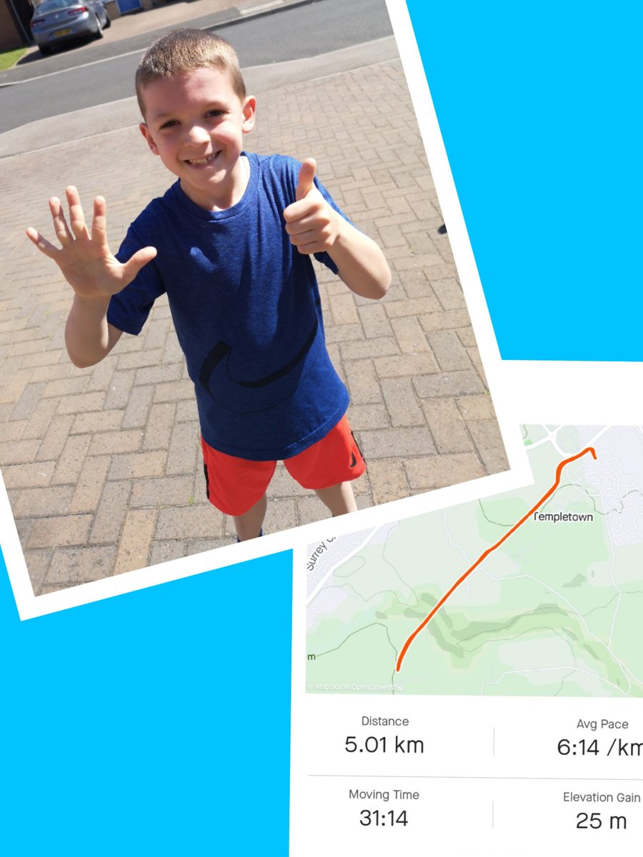 ClareSant1's tweet photo. Proud of these two! They've been wanting to do a 5k run. They smashed it!! I thought it'd be a nice little jog, how wrong was I 😂. 
@LanchesterEP https://t.co/Eqg3iqHPUJ