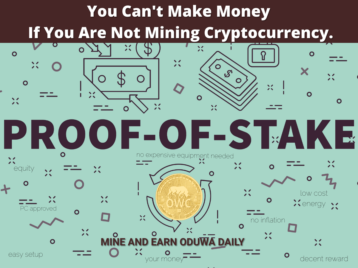 Oduwacoin's tweet photo. You Can't Make Money If You Are Not Mining Cryptocurrency.
#staking https://t.co/8SWKQyITzX