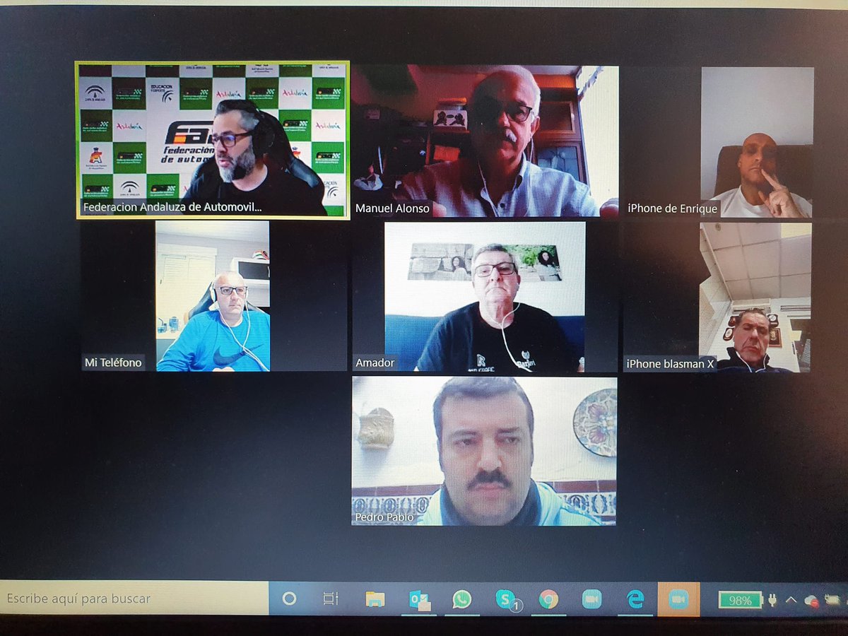 👉Seguimos trabajando por nuestro deporte. Esta mañana sesión de trabajo con nuestra Junta Directiva #QuedateEnCasa #JuntosSaldremosAdelante