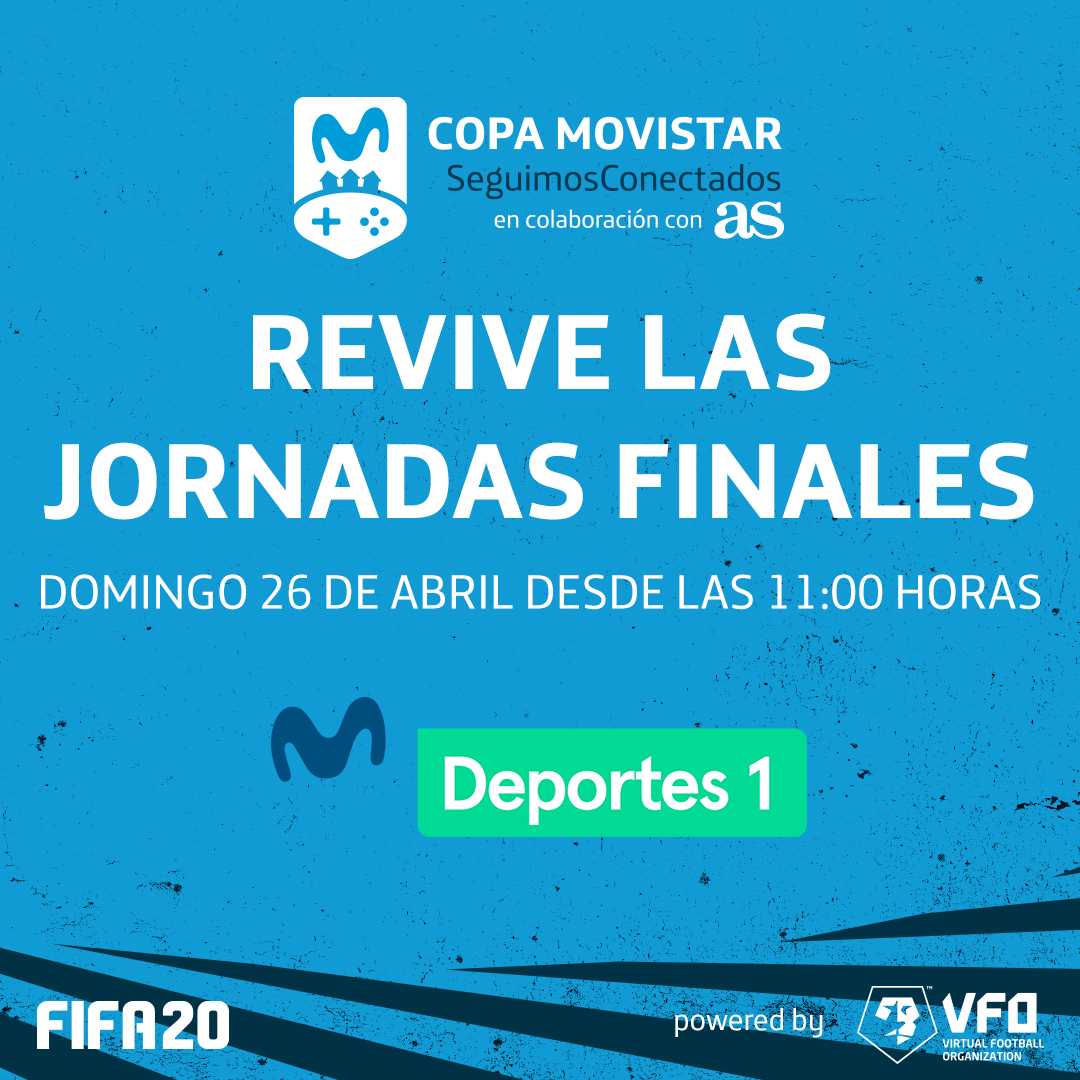 MovistareSports's tweet photo. La emoción de la #CopaSeguimosConectados aún no ha terminado: mañana podrás revivir la intensidad de la fase final en Movistar Deportes 1 (@MovistarPlus)
⏰ A partir de las 11:00 AM
¡A disfrutar de nuevo! https://t.co/f0ttEGqOeB