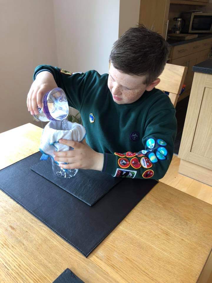RosythScouts's tweet image. The Homeboree - Virtual Camp programme is now Mission:Survival with tasks set to make an improvised coffee filter, create a tracking course and complete a first aid kit wordsearch #Homeboree2020
