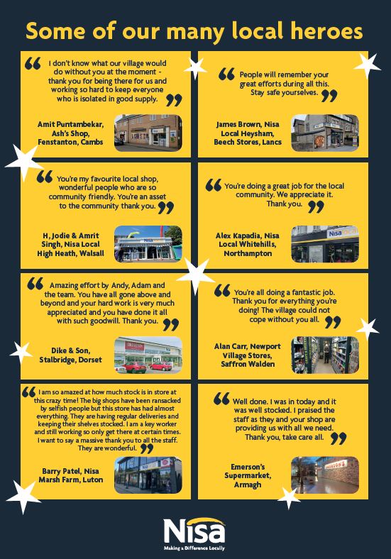 NisaRetail's tweet photo. So many examples of fantastic, community-spirited, independent, local retailers. What amazing work is happening around the country. #shoplocal #retailheroes https://t.co/UvpaRfDs2f