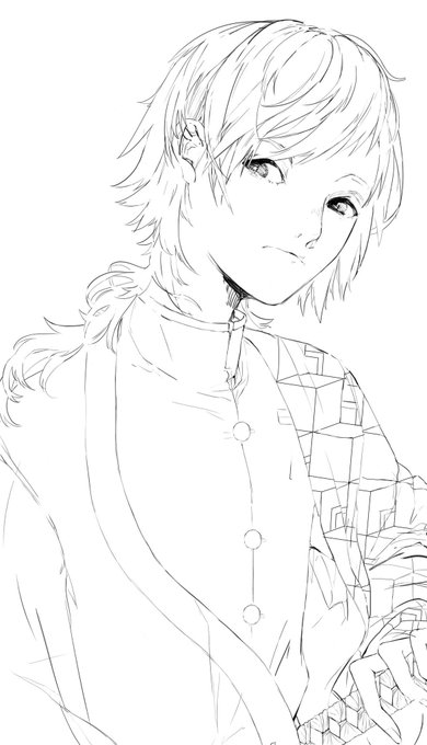義勇さん
線画綺麗に描いた事無いです… 