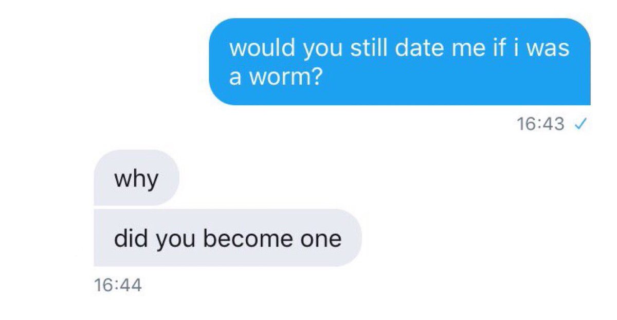 wayv reacting to “would you still date if i was a worm?” texts, a thread: