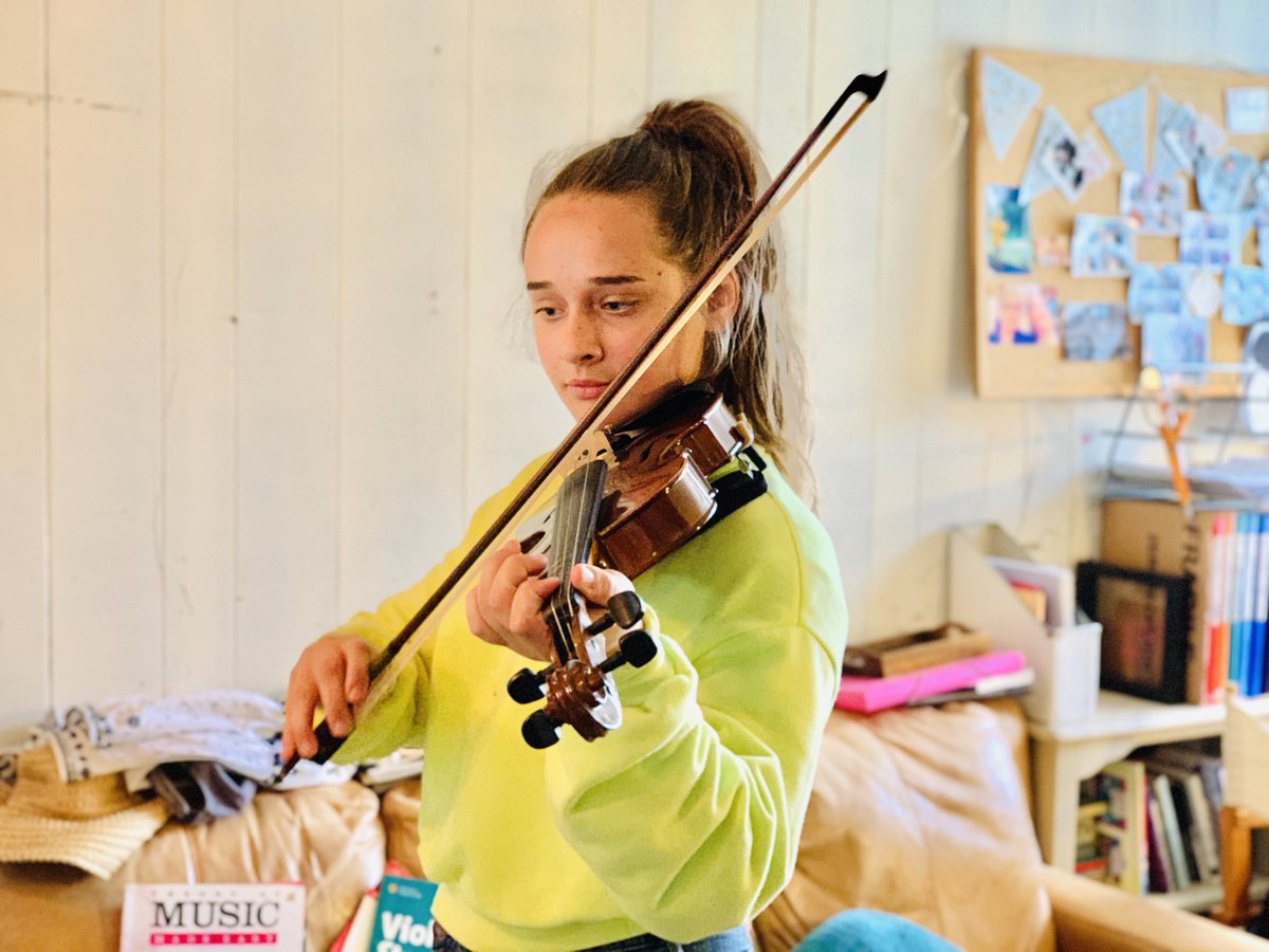 Mia doing music prep. ⁦@MusicSTP⁩