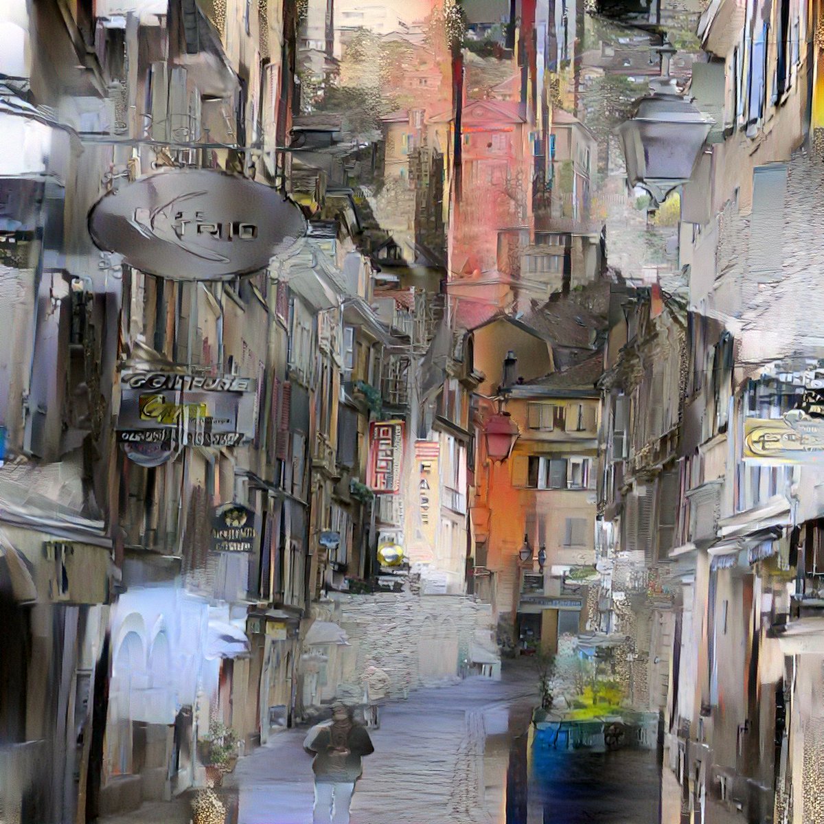 htoyryla's tweet photo. Two alleys. A #neuralmirage . https://t.co/krGuVMKCiX