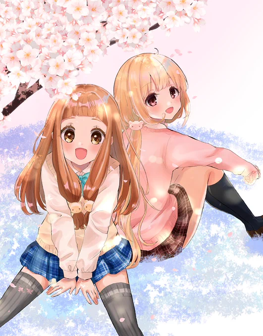 あんになちゃんと桜 