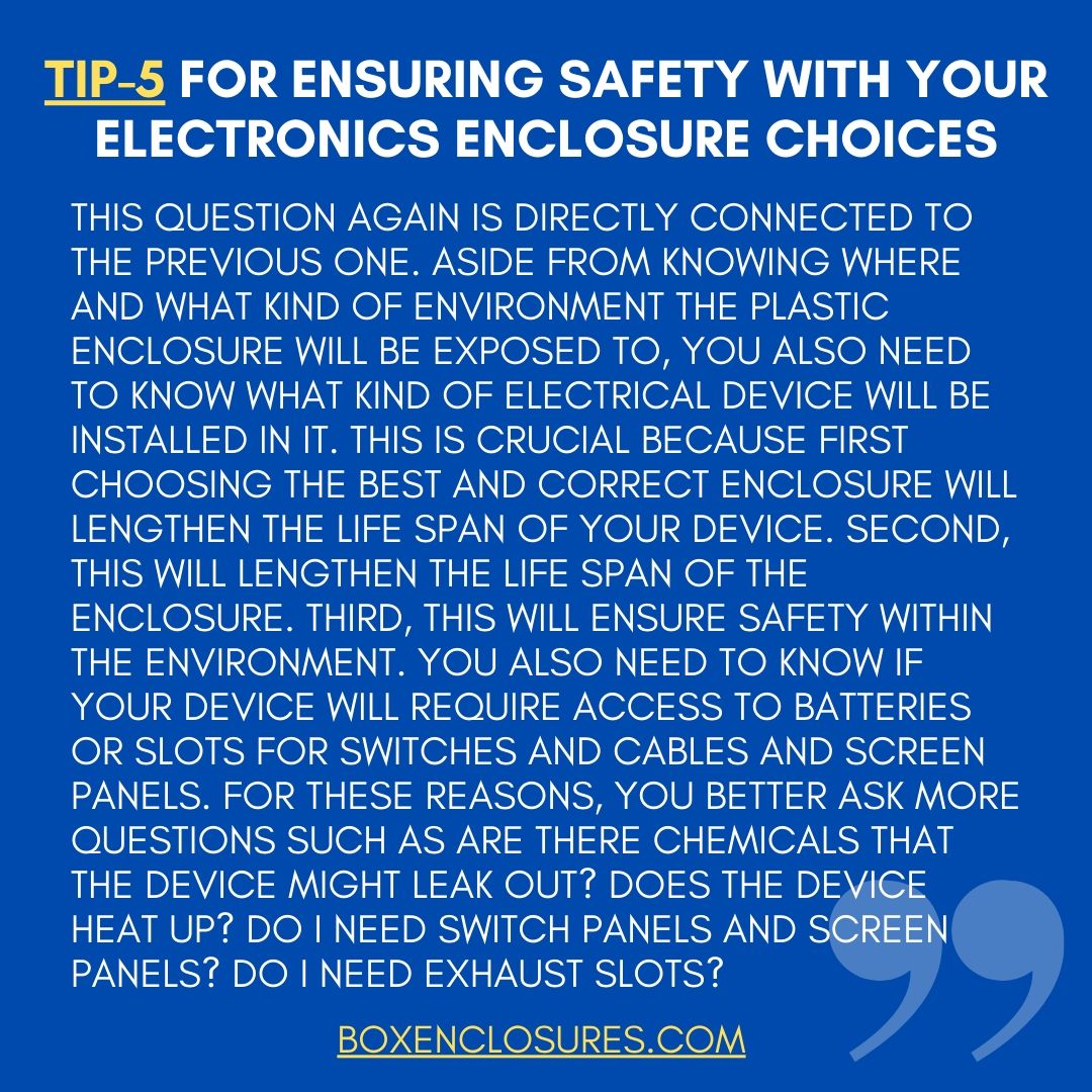 Tip-5 📋 for Ensuring Safety with Your Electronics Enclosure Choices

#lifehacks #electronicenclosure