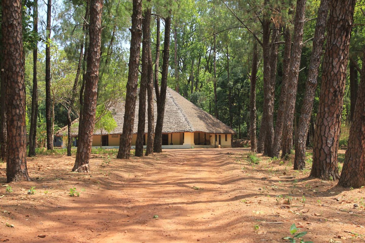 Arguably the most uniquely designed, one of its kind, heritage Forest Rest House in India is the Supkhar bungalow in Kanha tiger reserve. Built in 1910, it was once the hunting lodge of the Viceroy of British India.The tall pyramid-like thatch roofing is this bungalow's hallmark.