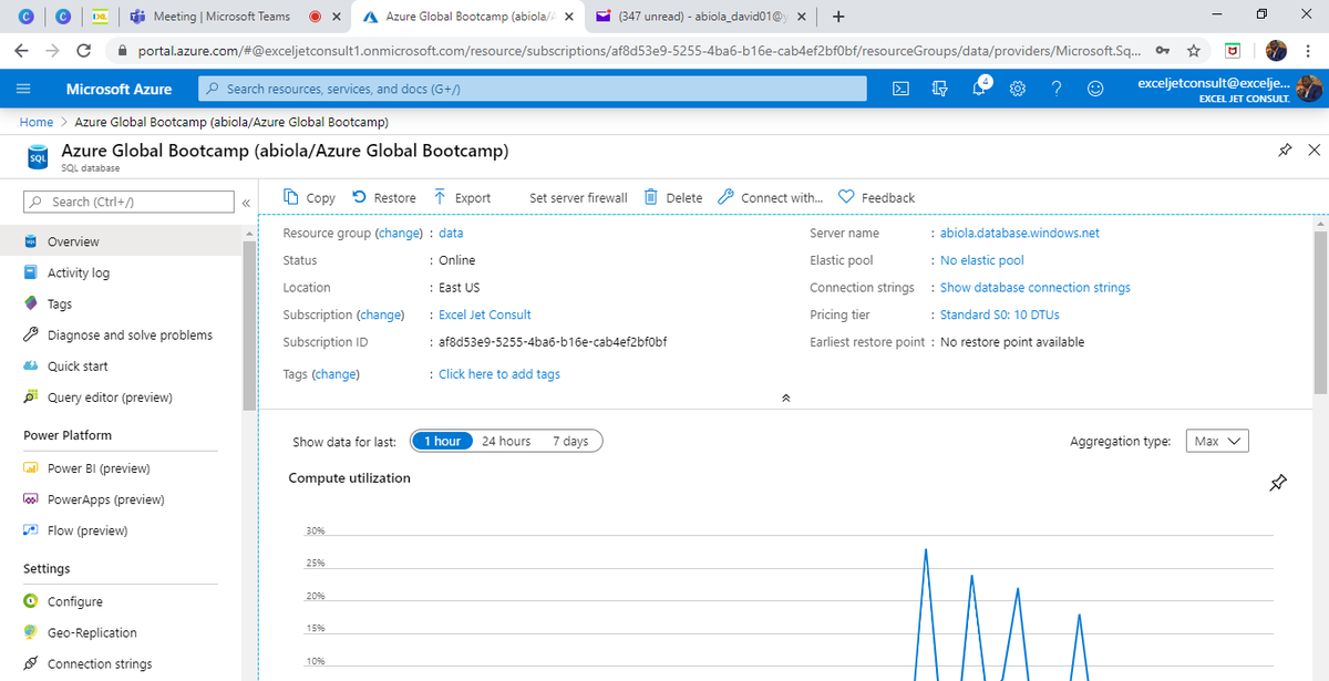 AbiolaDavid01's tweet photo. #PresentationPics #AzureSQLServerDatabase #Excel #MCTNaijaUC #NaijaAzureCommunity
#GlobalAzure #ExcelMVP #MVPBuzz #MicrosoftTeams #Lagos #Nigeria https://t.co/U9lKIeNjD0