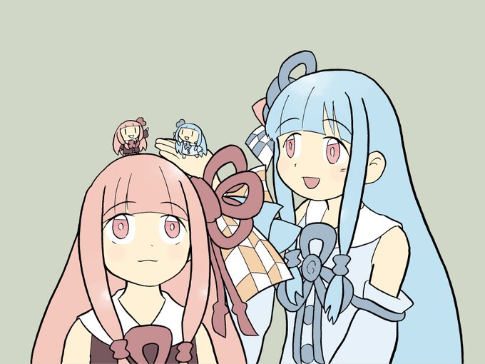 茜の頭上で会う琴葉姉妹
#琴葉姉妹 