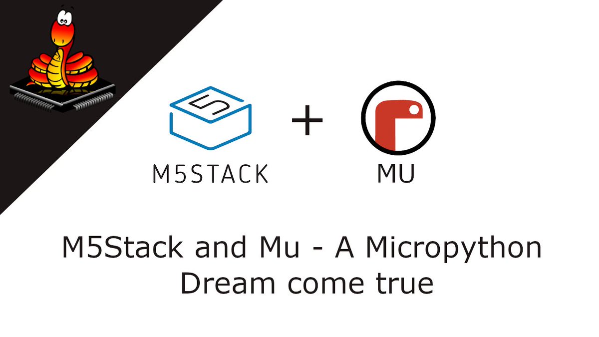 M5Stack's tweet image. For the M5Stack fans who love to code in micropython, heres how you can get started programming with the great Mu IDE. In the video we cover how to setup the screen, SD and IMU in pure micropython v1.12 on M5Stack bit.ly/2Kv9dOD #micropython #codewithmu