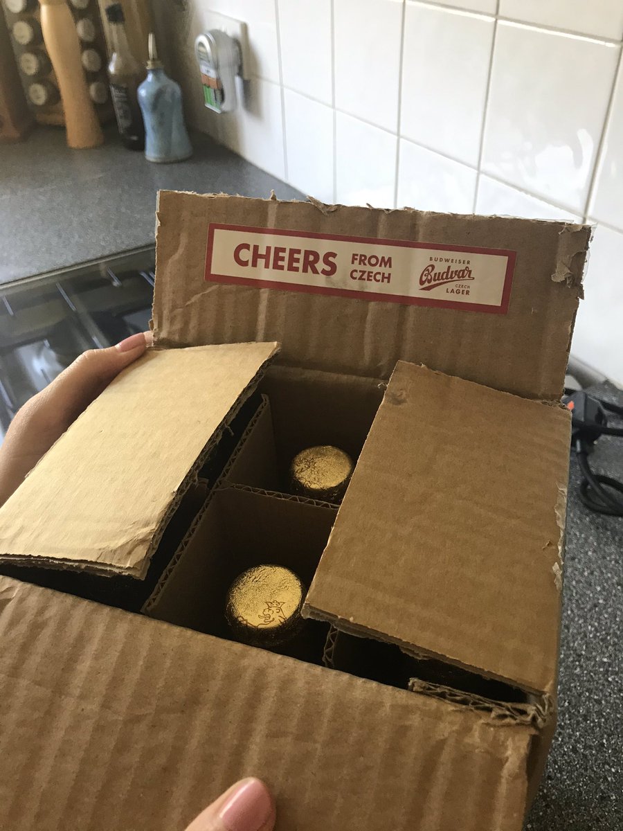 MeganDentonB's tweet photo. Thanks to @SimonCalder I entered the #CheersFromCzech competition to win a care package from @BudvarUK and @czechtourism_uk as my holiday to Prague got cancelled due to Covid-19... today I got a delivery and found out I won!! A fantastic surprise during lockdown! https://t.co/AhSqaFYGmV